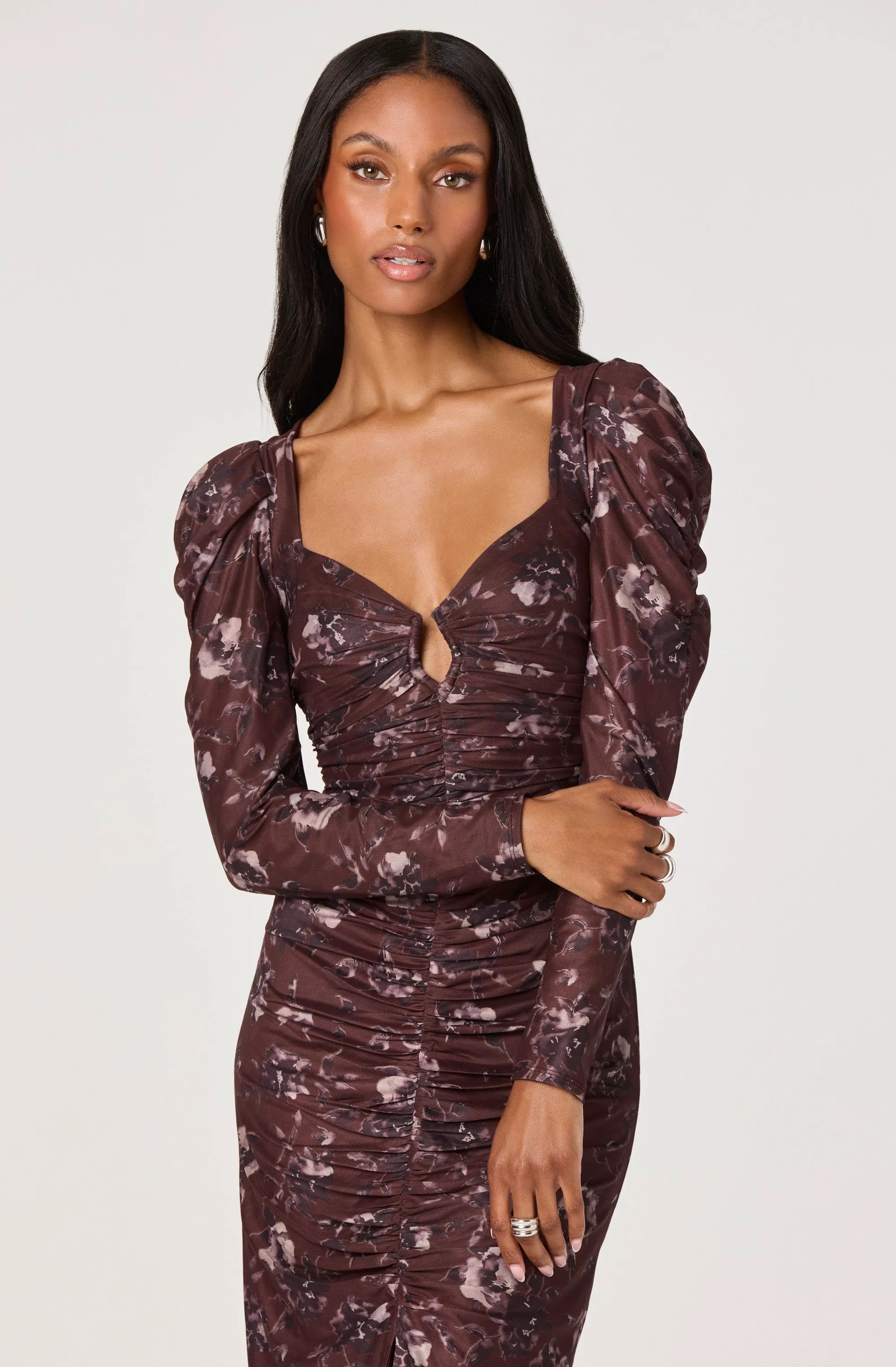 Burgundy floral