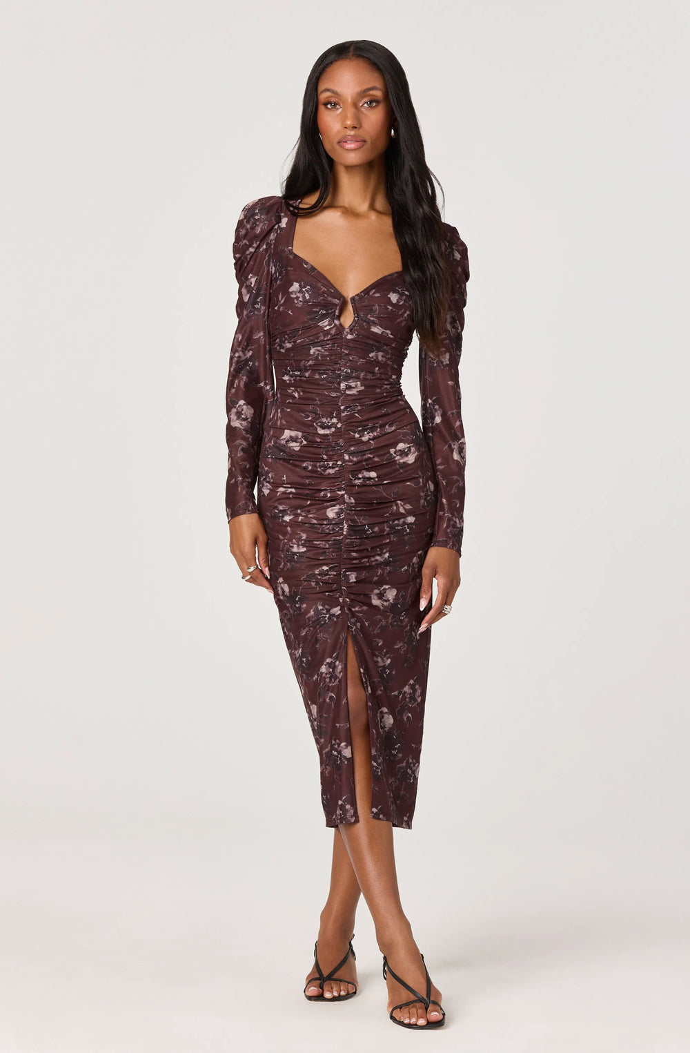 Burgundy floral