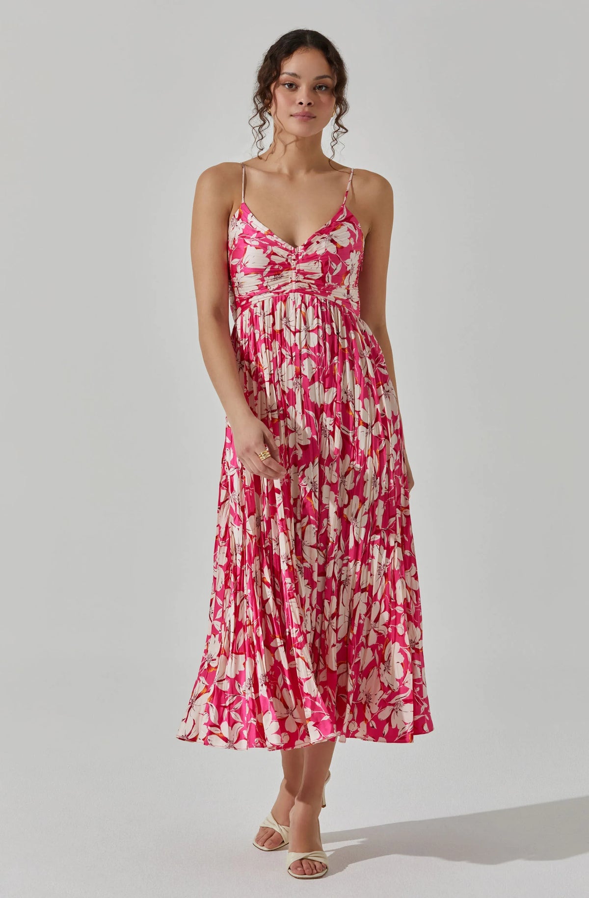 Pink cream floral