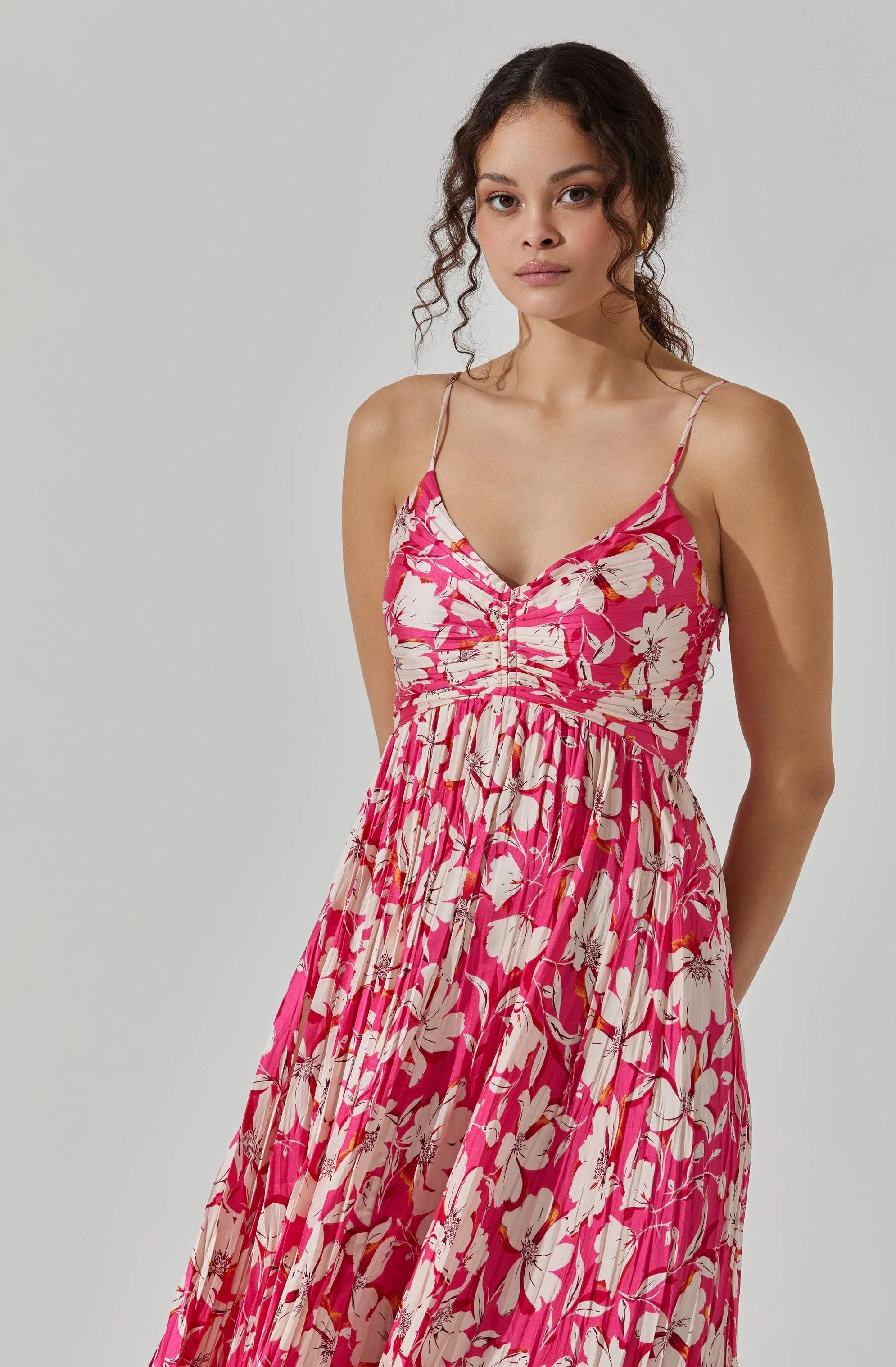 Pink cream floral