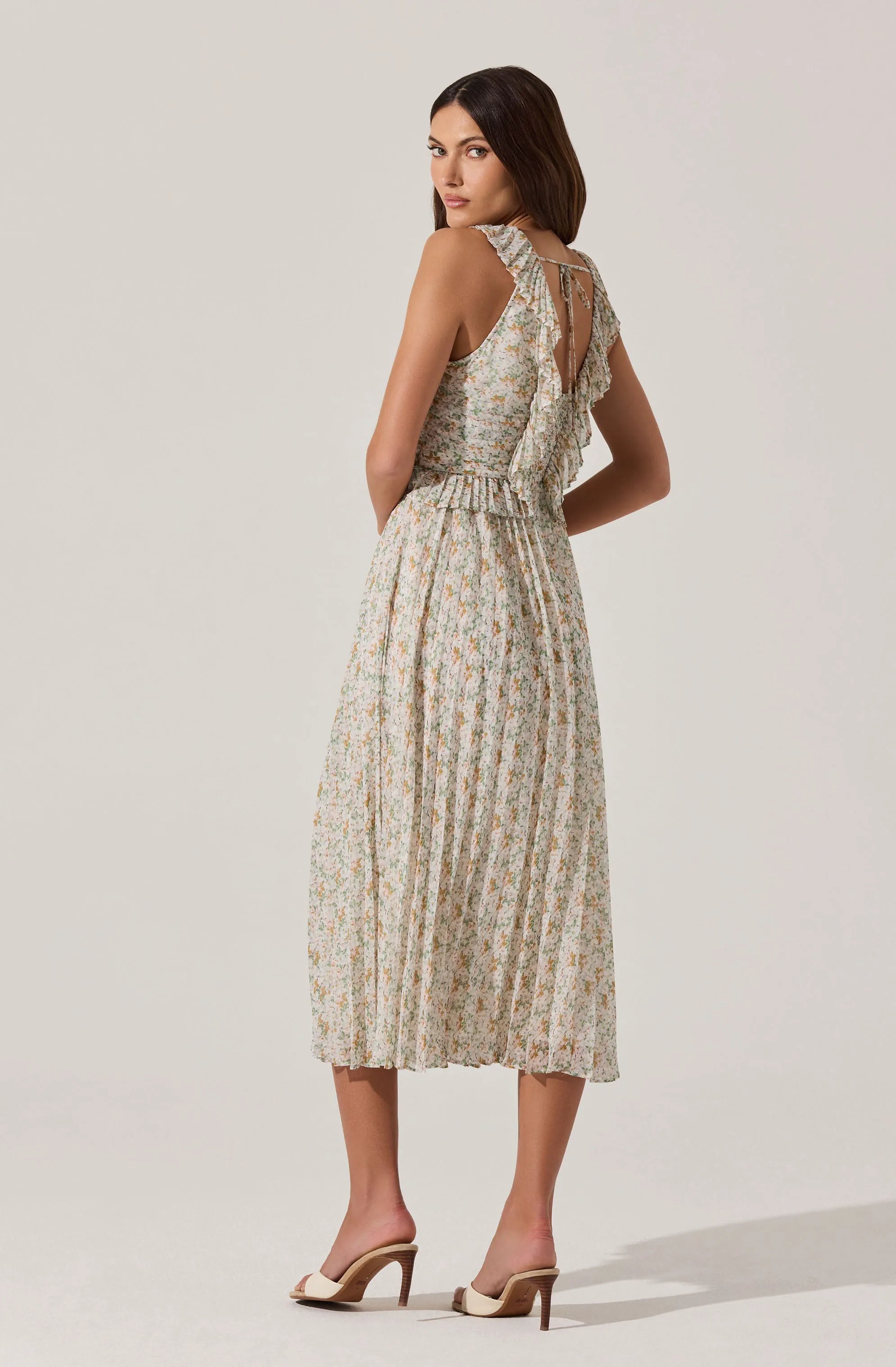 Cream multi floral