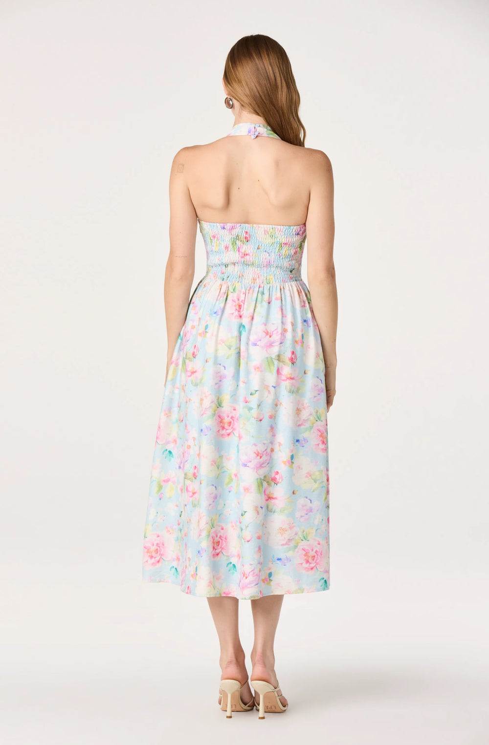 Lt blue multi floral