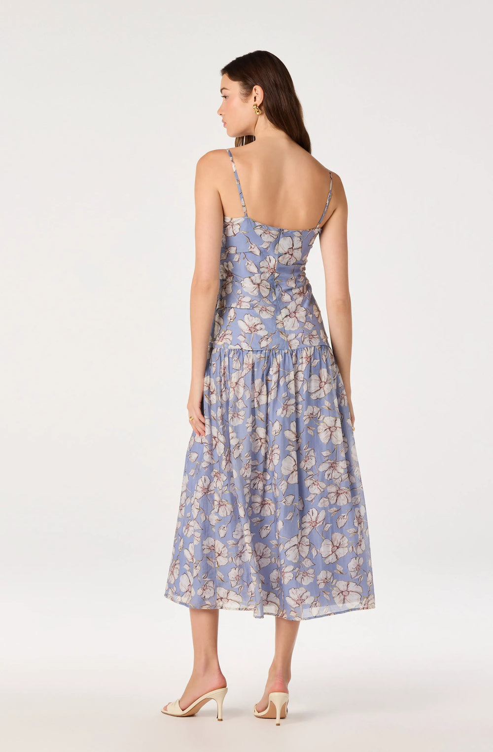 Blue white floral