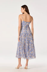 Blue white floral